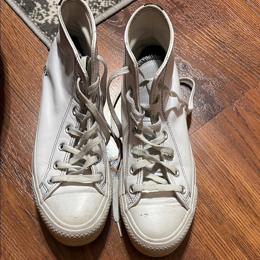 White High-Top Sneakers